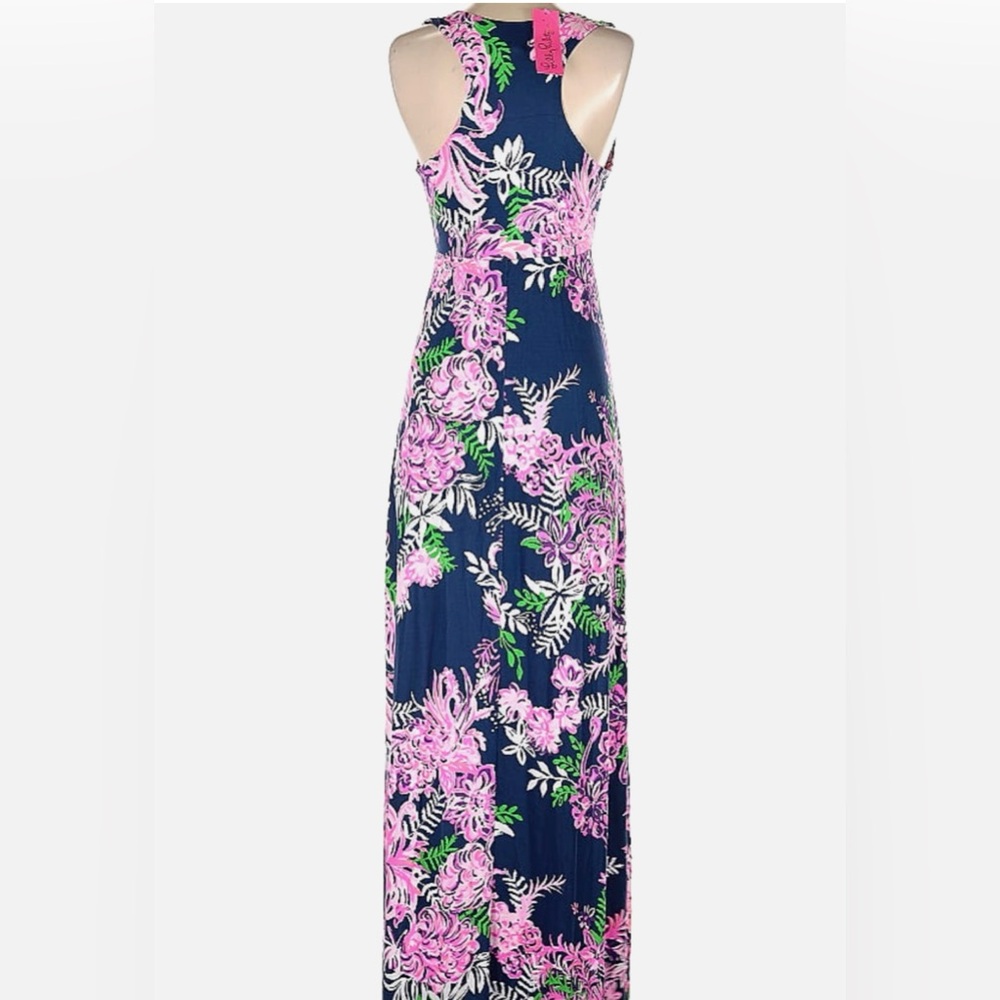 Lilly Pulitzer Noemi Maxi Dress In Ruffle Your Feathers size XS
